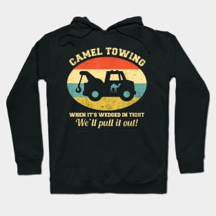 Camel Towing Retro Adult Humor Saying Funny Halloween Hoodie